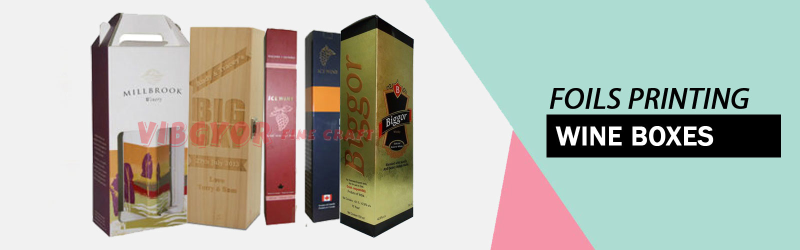 Foils printing Wine Boxes